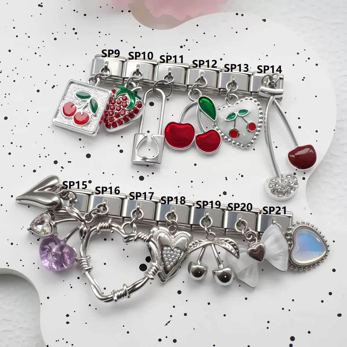 Personalized Italian Charm Links-Sliver Pendants for DIY Jewelry