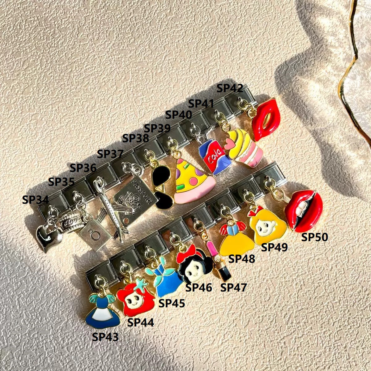 Personalized Italian Charm Links-Sliver Pendants for DIY Jewelry
