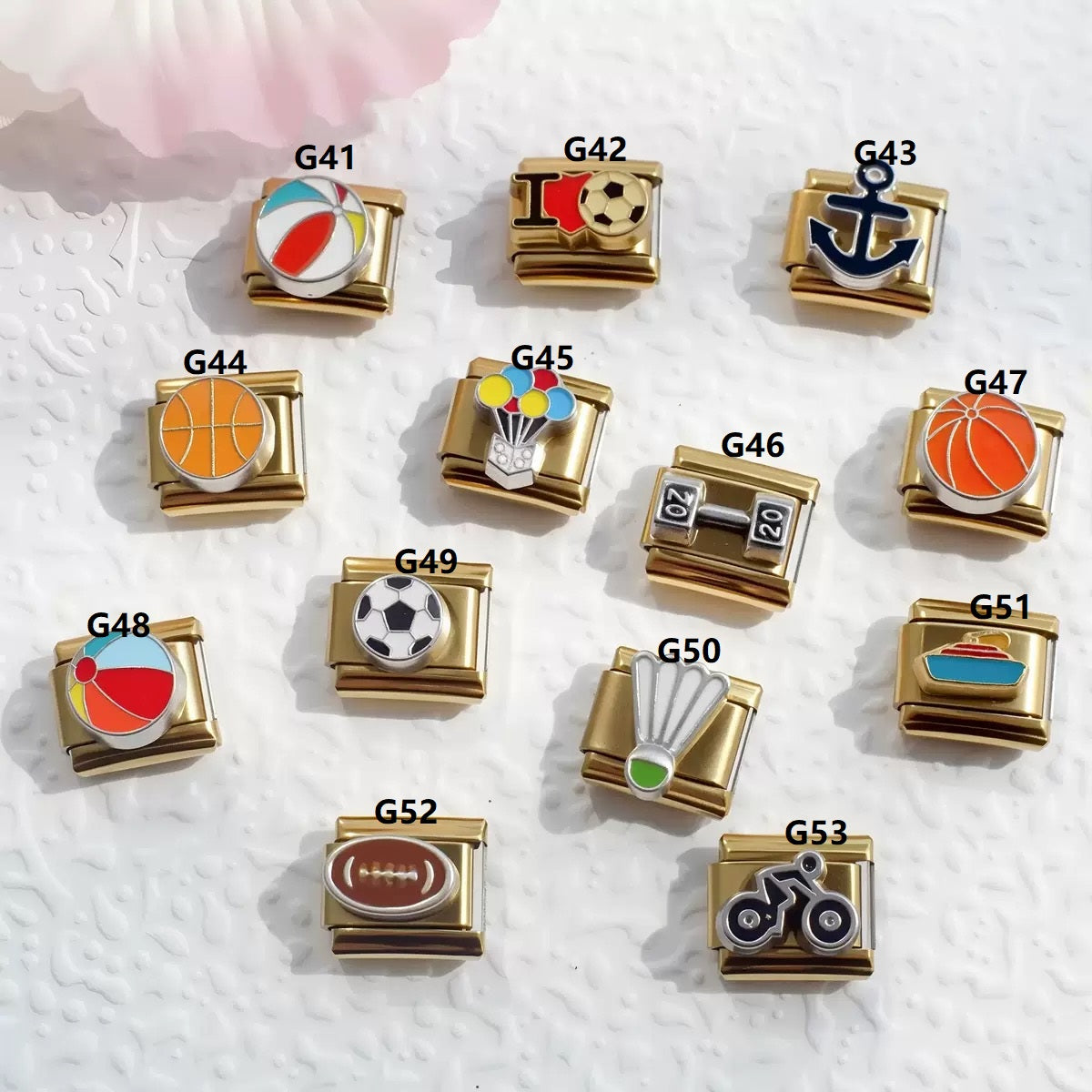 Personalized Italian Charm Links-Gold for DIY Jewelry