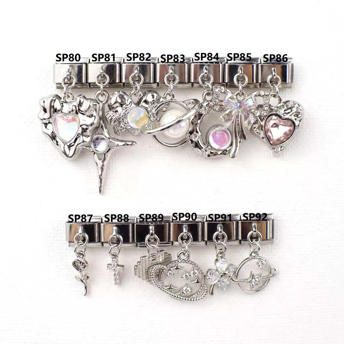 Personalized Italian Charm Links-Sliver Pendants for DIY Jewelry