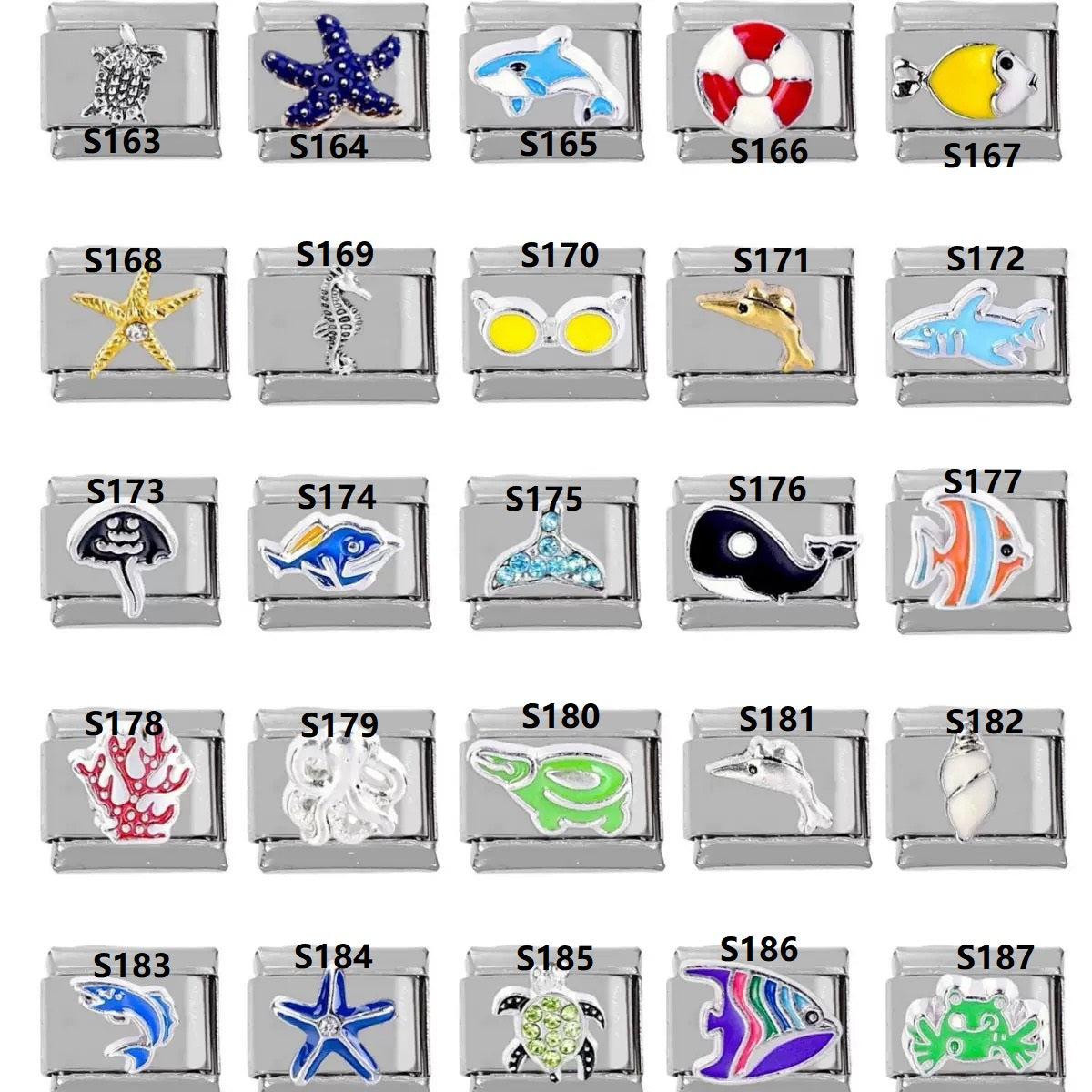 Personalized Italian Charm Links-Sliver for DIY Jewelry