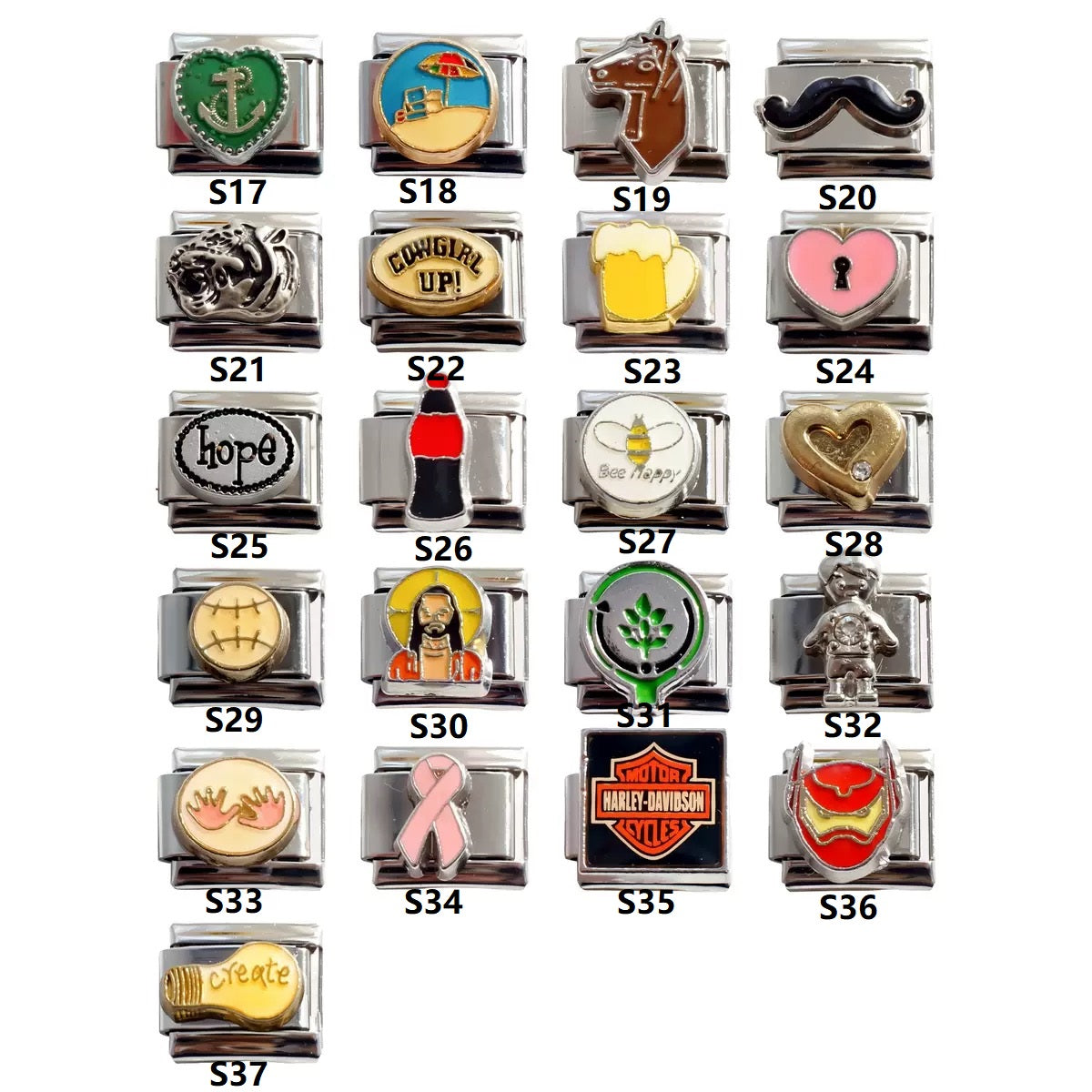Personalized Italian Charm Links-Sliver for DIY Jewelry