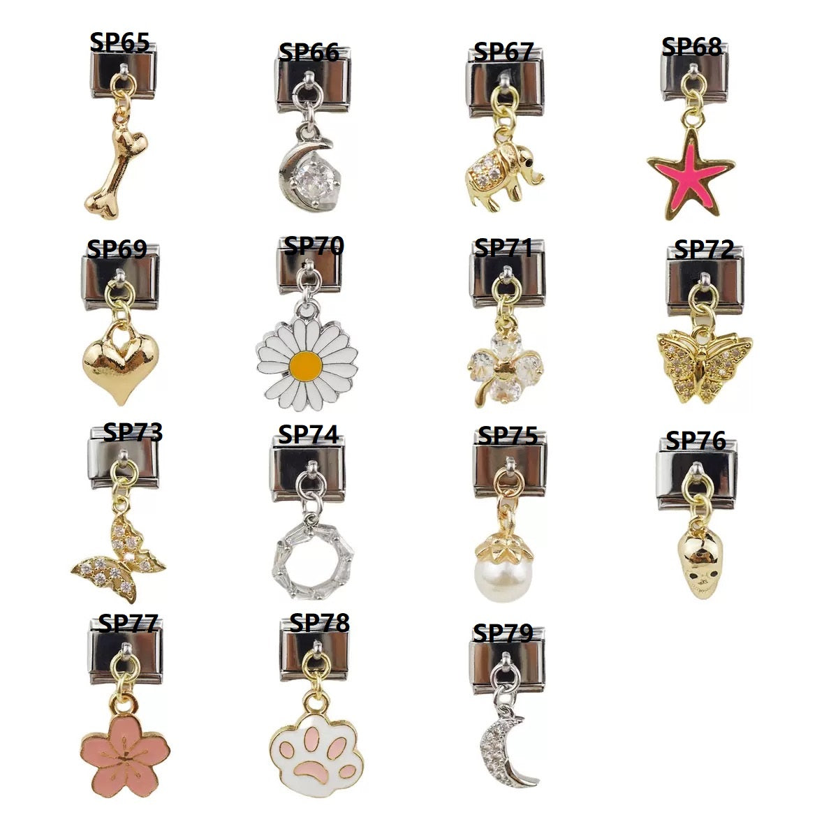 Personalized Italian Charm Links-Sliver Pendants for DIY Jewelry