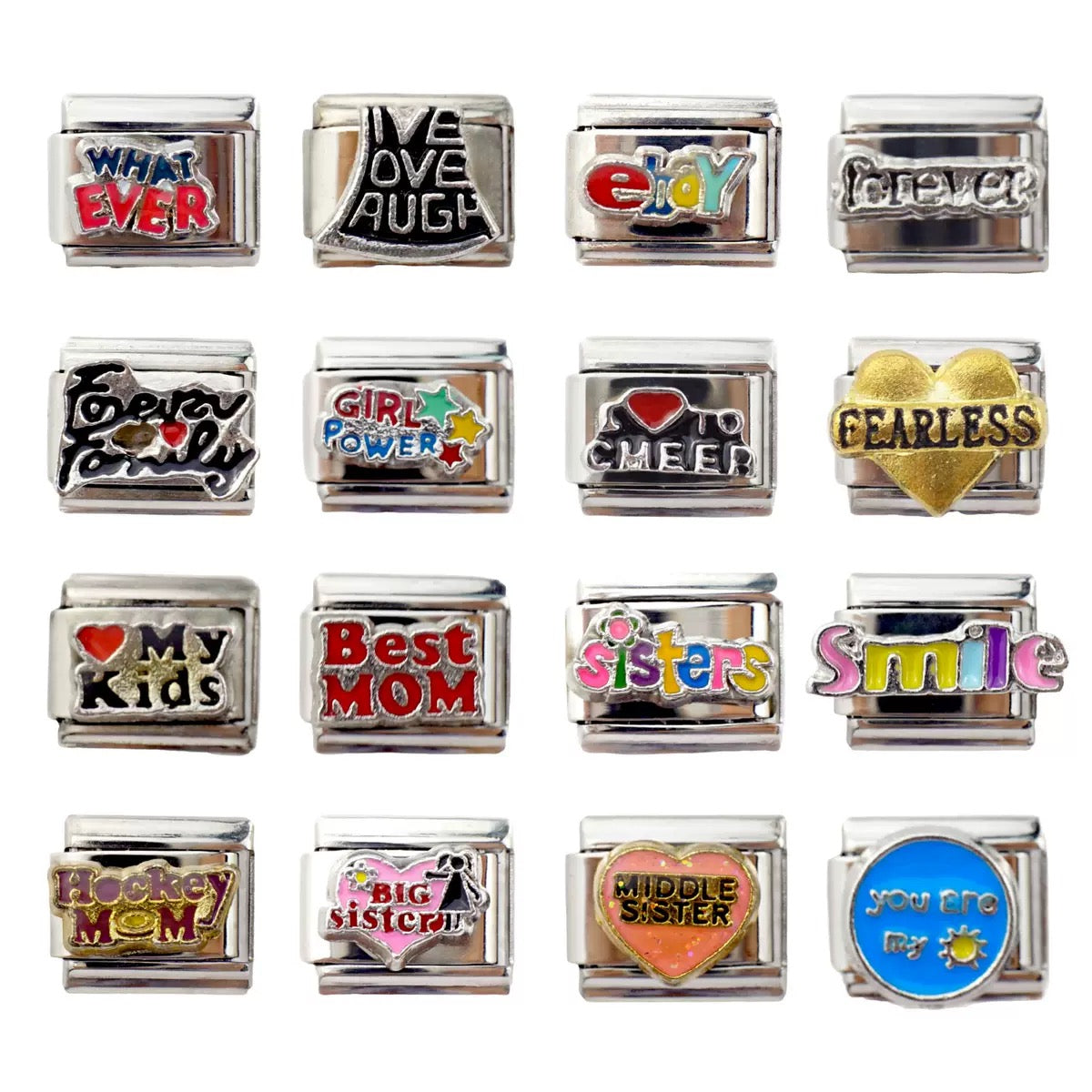 Personalized Italian Charm Links-Sliver for DIY Jewelry